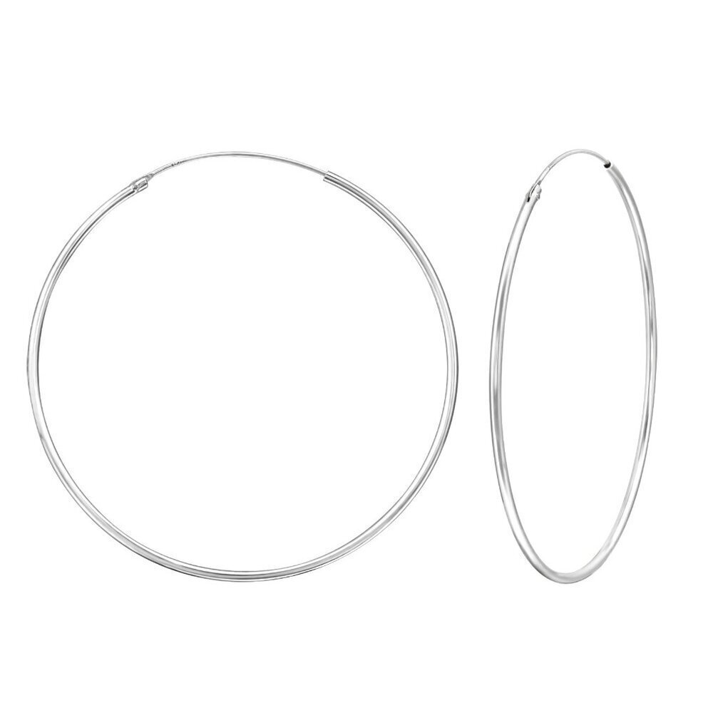 Sterling Silver Hoop Earrings 50mm | Bold Statement 925